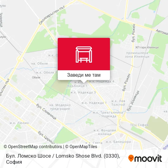 Бул. Ломско Шосе / Lomsko Shose Blvd. (0330) карта
