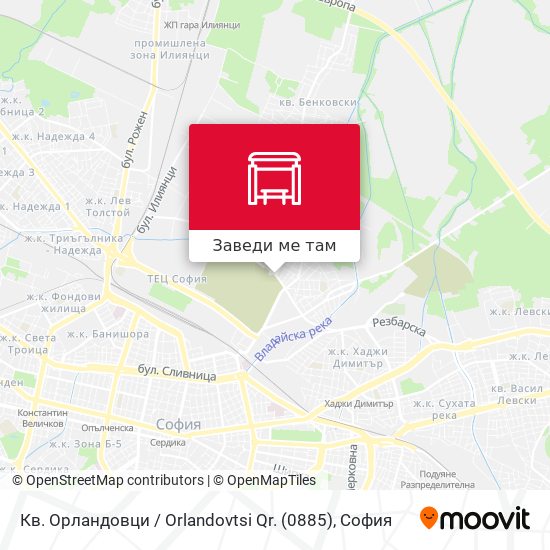 Кв. Орландовци / Orlandovtsi Qr. (0885) карта