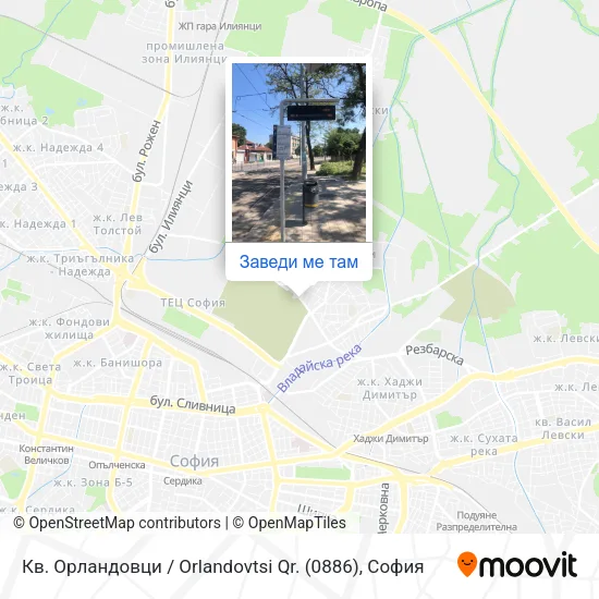 Кв. Орландовци / Orlandovtsi Qr. (0886) карта