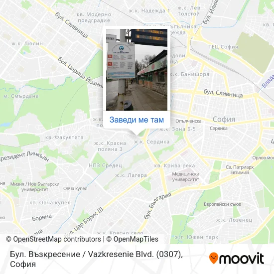 Бул. Възкресение / Vazkresenie Blvd. (0307) карта