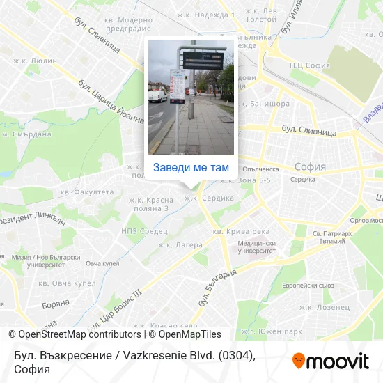 Бул. Възкресение / Vazkresenie Blvd. (0304) карта