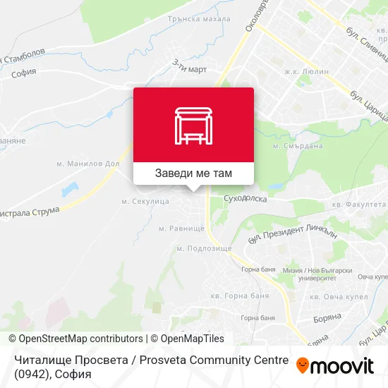 Читалище Просвета / Prosveta Community Centre (0942) карта