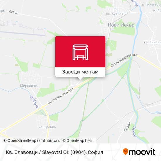 Кв. Славовци / Slavovtsi Qr. (0904) карта