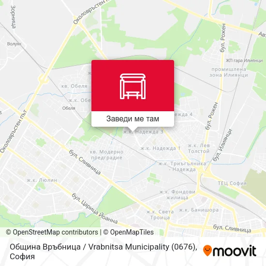 Община Връбница / Vrabnitsa Municipality (0676) карта