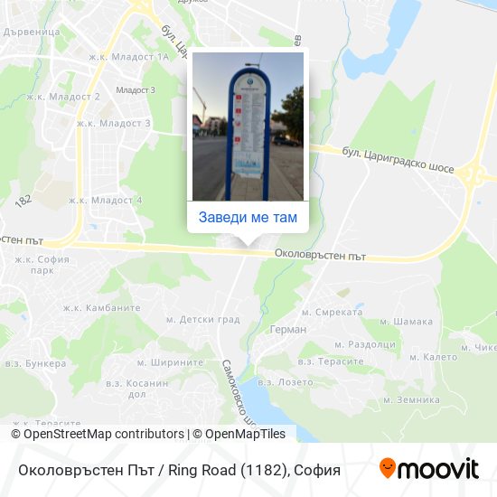 Околовръстен Път / Ring Road (1182) карта