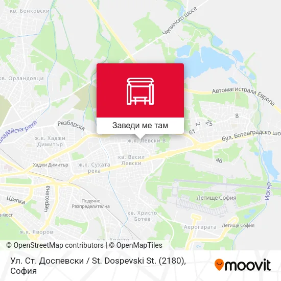 Ул. Ст. Доспевски / St. Dospevski St. (2180) карта