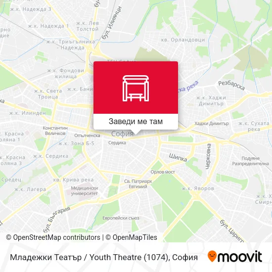 Младежки Театър / Youth Theatre (1074) карта