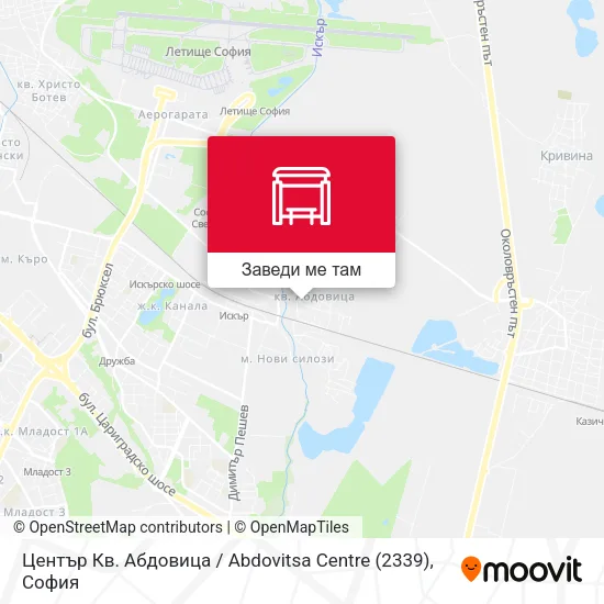 Център Кв. Абдовица / Abdovitsa Centre (2339) карта