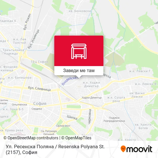 Ул. Ресенска Поляна / Resenska Polyana St. (2157) карта