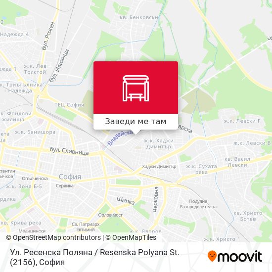 Ул. Ресенска Поляна / Resenska Polyana St. (2156) карта
