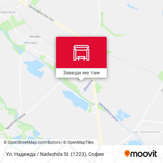 Ул. Надежда / Nadezhda St. (1223) карта