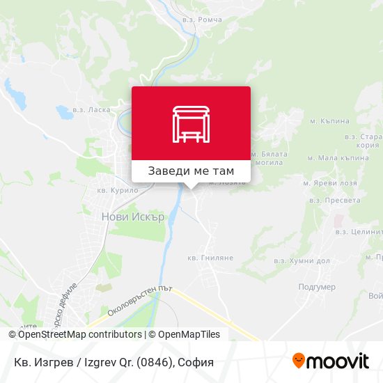 Кв. Изгрев / Izgrev Qr. (0846) карта