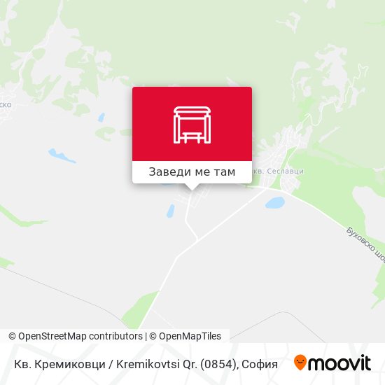 Кв. Кремиковци / Kremikovtsi Qr. (0854) карта