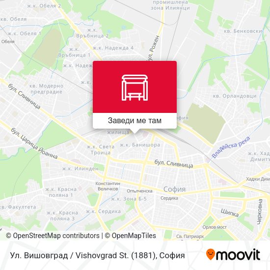 Ул. Вишовград / Vishovgrad St. (1881) карта