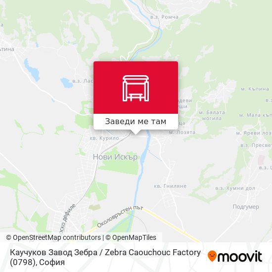 Каучуков Завод Зебра / Zebra Caouchouc Factory (0798) карта