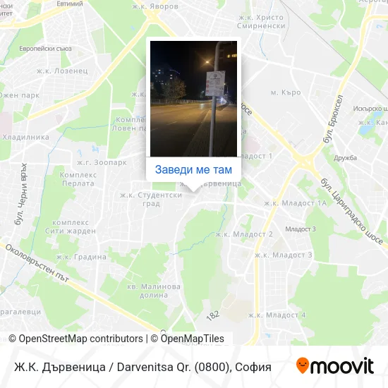 Ж.К. Дървеница / Darvenitsa Qr. (0800) карта