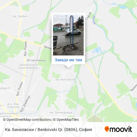 Кв. Бенковски / Benkovski Qr. (0806) карта