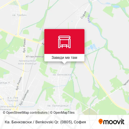 Кв. Бенковски / Benkovski Qr. (0805) карта