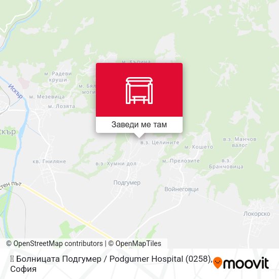 🚑 Болницата Подгумер / Podgumer Hospital (0258) карта