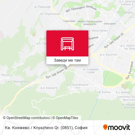 Кв. Княжево / Knyazhevo Qr. (0851) карта