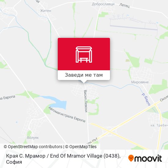 Края С. Мрамор / End Of Mramor Village (0438) карта