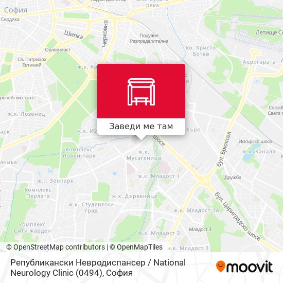 Републикански Невродиспансер / National Neurology Clinic (0494) карта