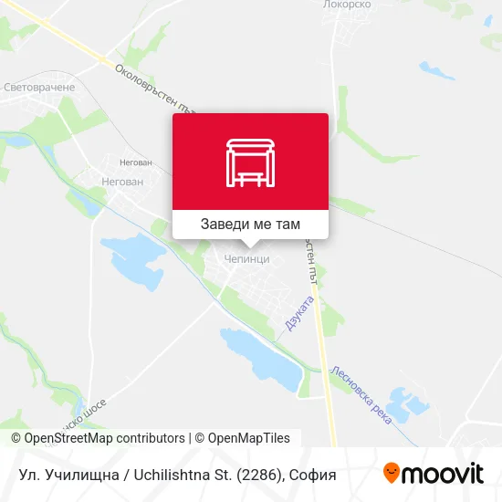 Ул. Училищна / Uchilishtna St. (2286) карта