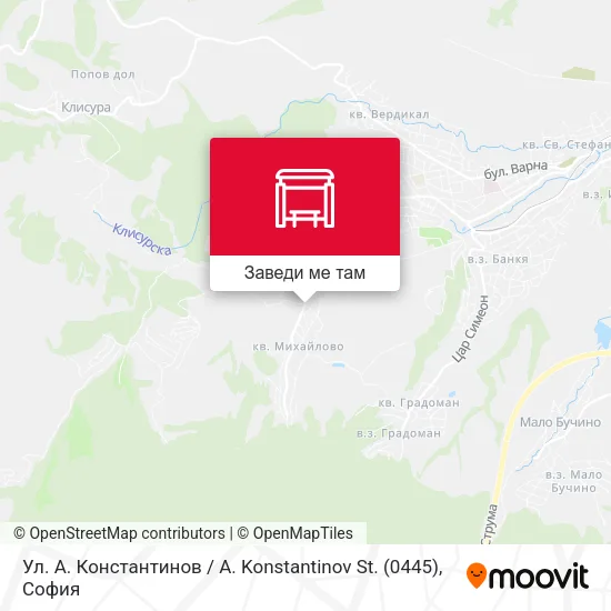 Ул. А. Константинов / A. Konstantinov St. (0445) карта