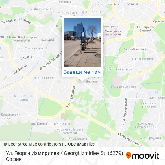Ул. Георги Измирлиев / Georgi Izmirliev St. (6279) карта