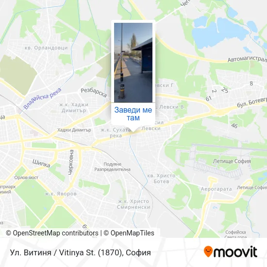 Ул. Витиня / Vitinya St. (1870) карта