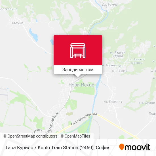 Гара Курило / Kurilo Train Station (2460) карта