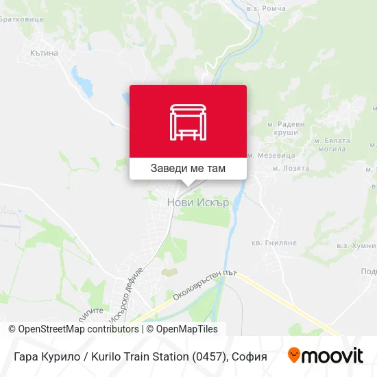 Гара Курило / Kurilo Train Station (0457) карта
