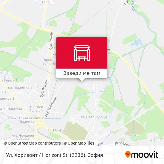 Ул. Хоризонт / Horizont St. (2236) карта