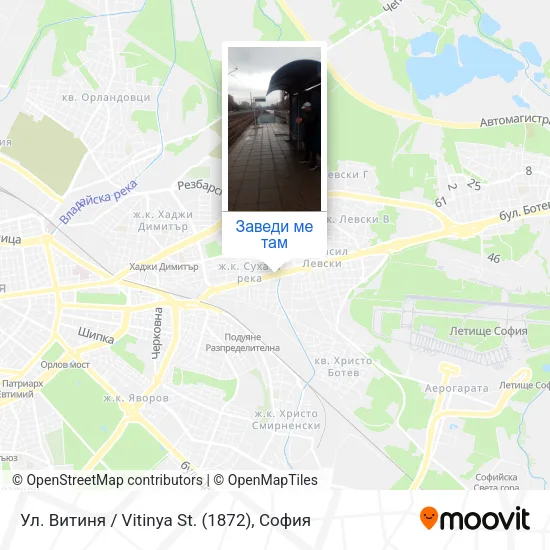 Ул. Витиня / Vitinya St. (1872) карта