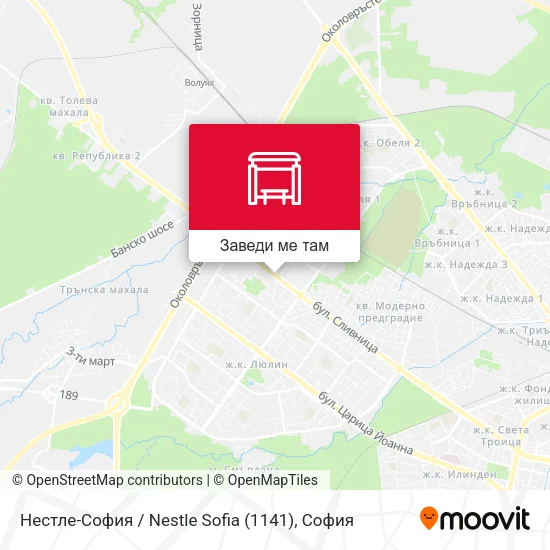 Нестле-София / Nestle Sofia (1141) карта