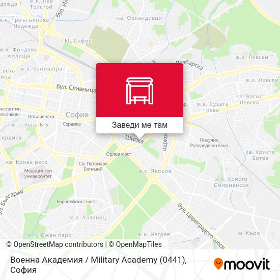 Военна Академия / Military Academy (0441) карта