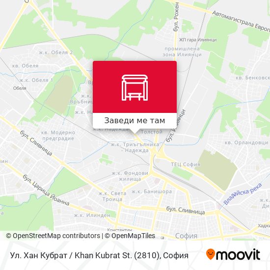 Ул. Хан Кубрат / Khan Kubrat St. (2810) карта