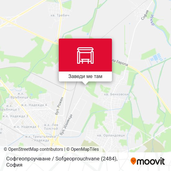 Софгеопроучване / Sofgeoprouchvane (2484) карта