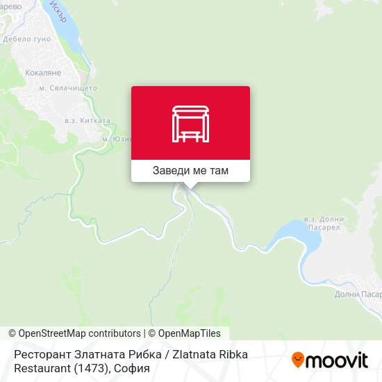 Ресторант Златната Рибка / Zlatnata Ribka Restaurant (1473) карта