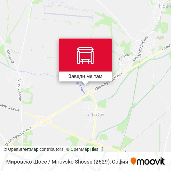 Мировско Шосе / Mirovsko Shosse (2629) карта