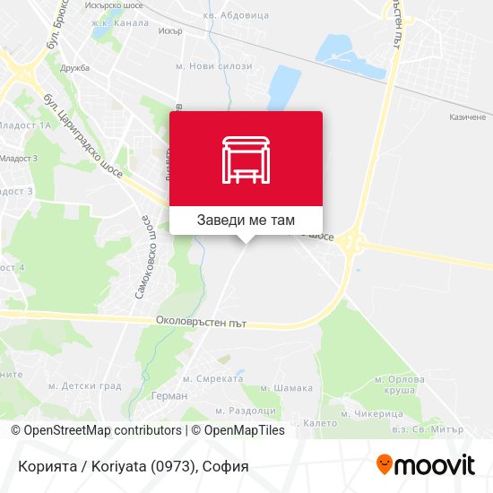 Корията / Koriyata (0973) карта
