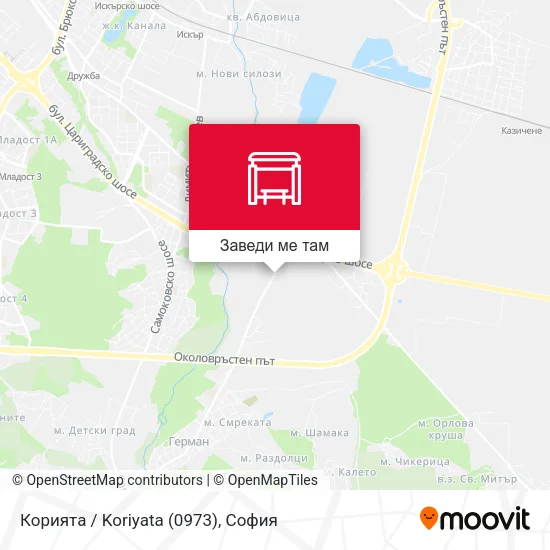 Корията / Koriyata (0973) карта