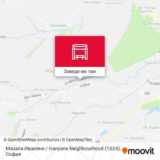Махала Иваняне / Ivanyane Neighbourhood (1024) карта