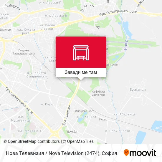 Нова Телевизия / Nova Television (2474) карта