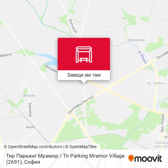 Тир Паркинг Мрамор / Tir Parking Mramor Village (2691) карта