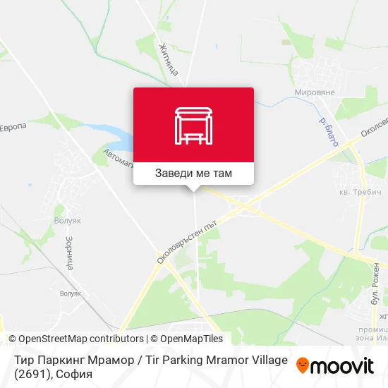 Тир Паркинг Мрамор / Tir Parking Mramor Village (2691) карта