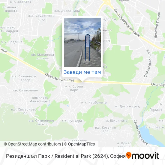 Резиденшъл Парк / Residential Park (2624) карта