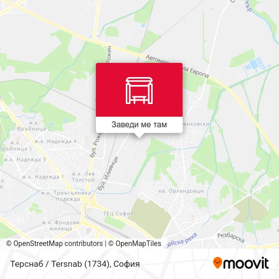 Терснаб / Tersnab (1734) карта