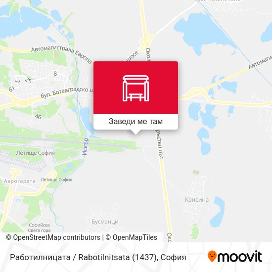 Работилницата / Rabotilnitsata (1437) карта