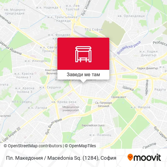 Пл. Македония / Macedonia Sq. (1284) карта